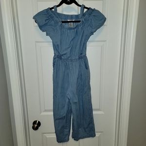 Bebe Girls Denim Jump Suite